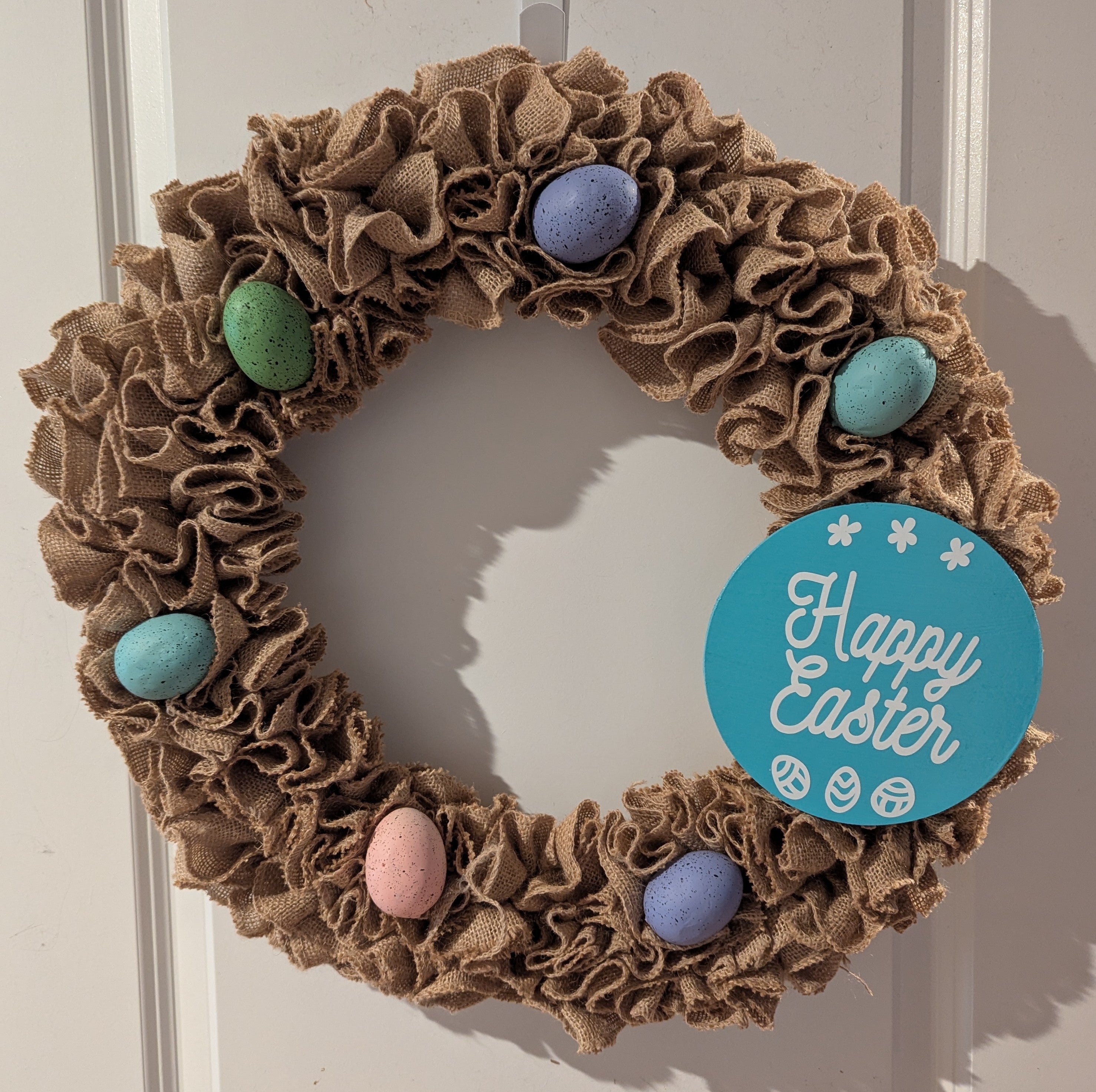 Easter Burlap Wreath